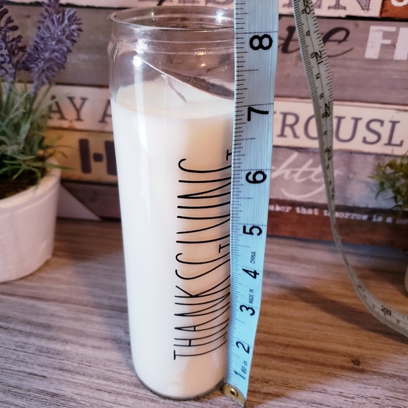 Rae Dunn THANKSGIVING Autumn Woods Tall Candle - Picture 3 of 7